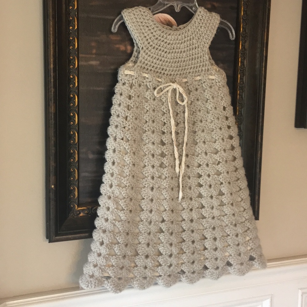 Little girls handmade dress